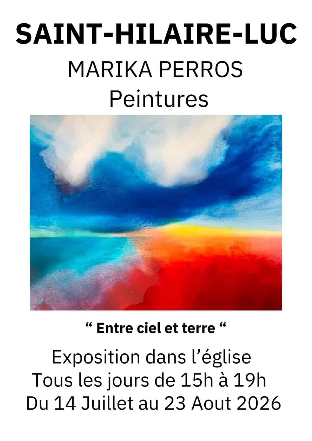 Affiche_Exposition Marika Perros_Entre ciel et terre